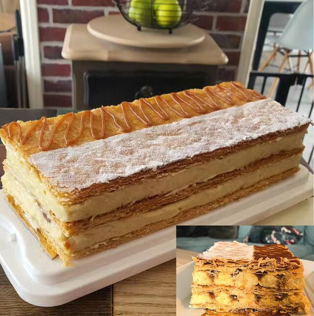 Millefeuille à la vanille - caramel