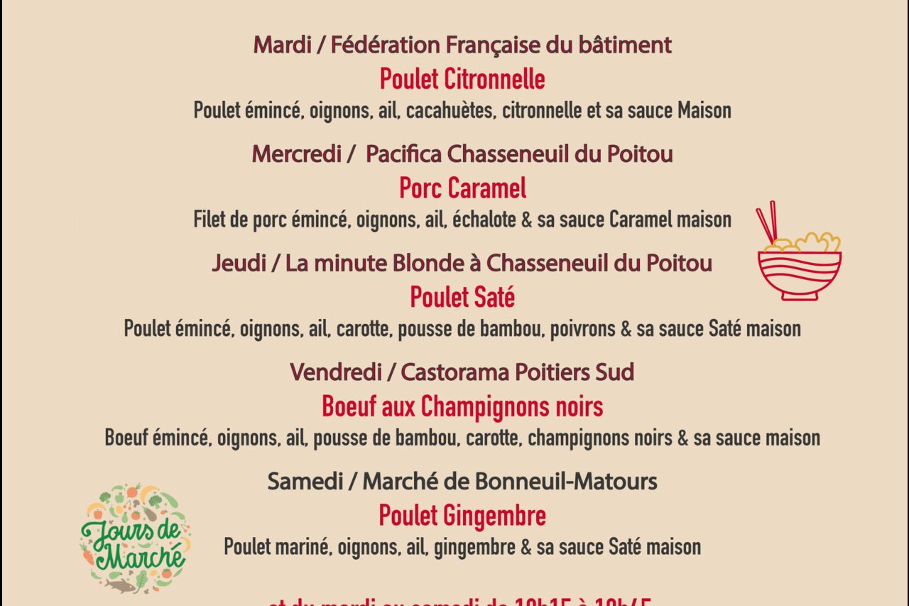 Semaine du 05 au 09 septembre 2023