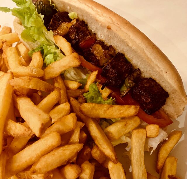 Notre américain brochette de bœuf !