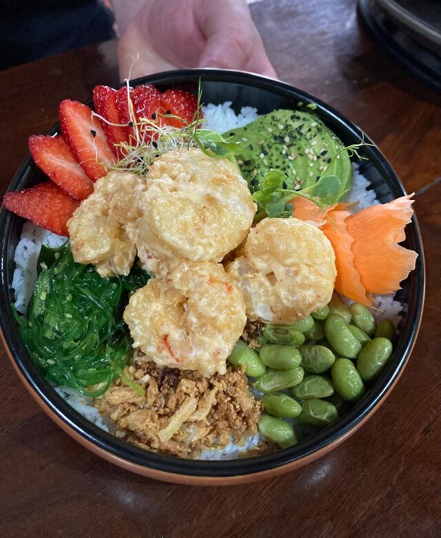 Poke Bowl Con Langostinos