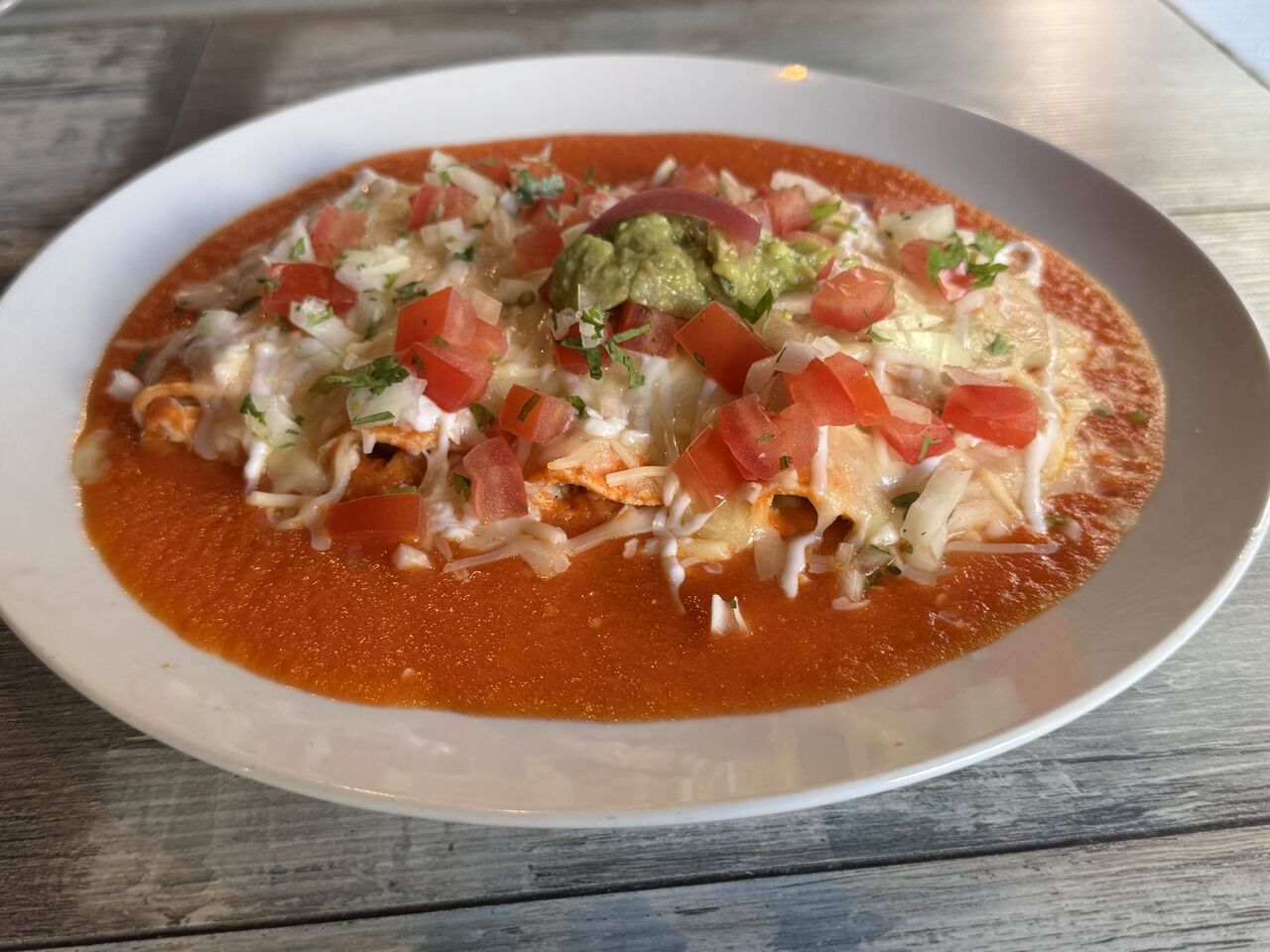 Enchiladas de Pollo / veggie