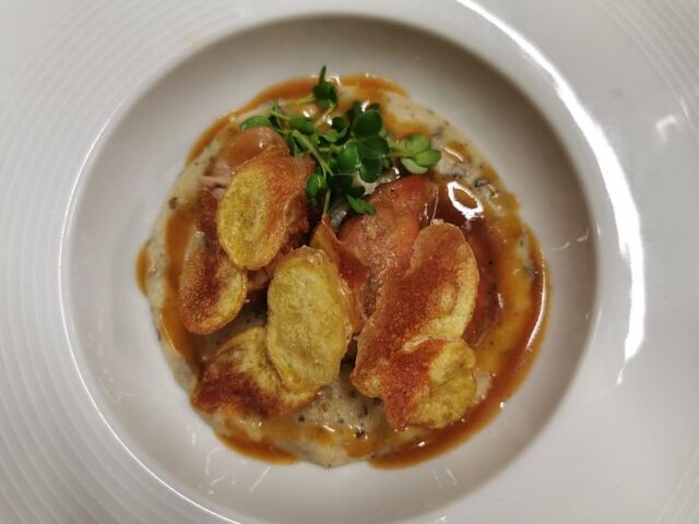Ris de veau, purée truffée