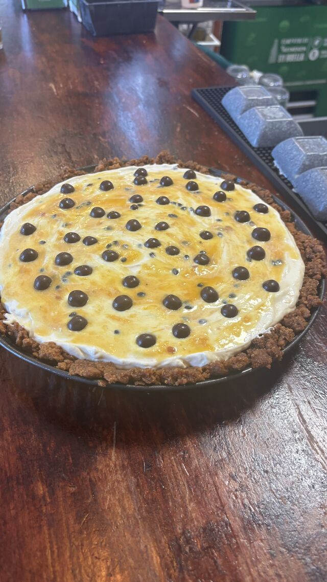 Tarta de mousse de.maracuya