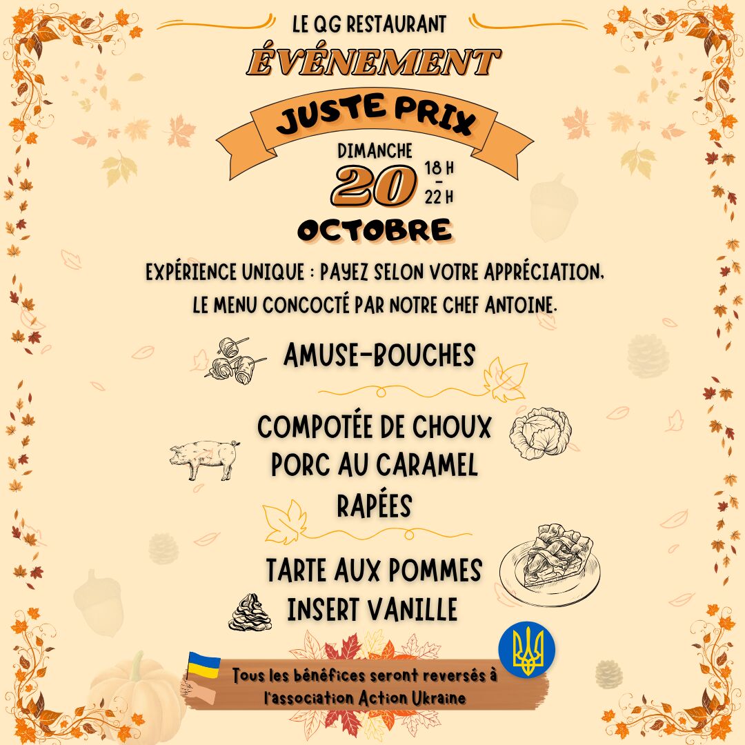 Soirée JUSTE PRIX