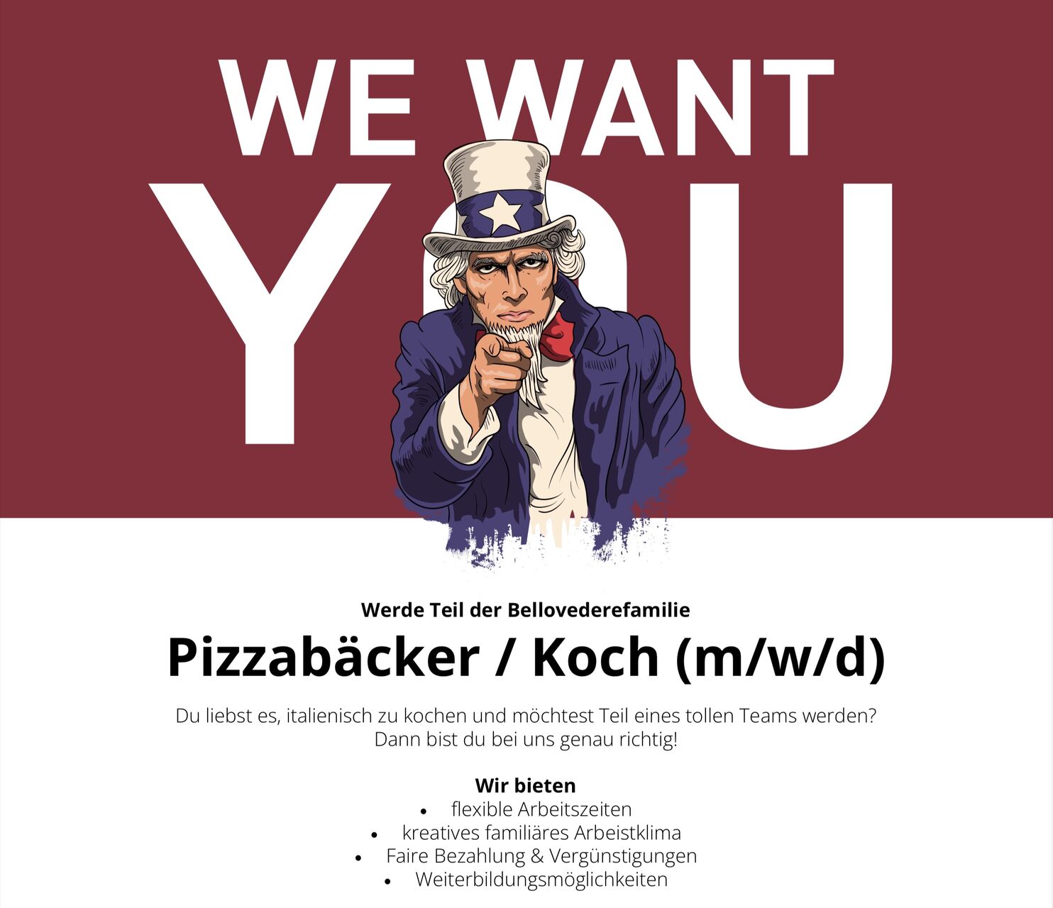 WE WANT YOU