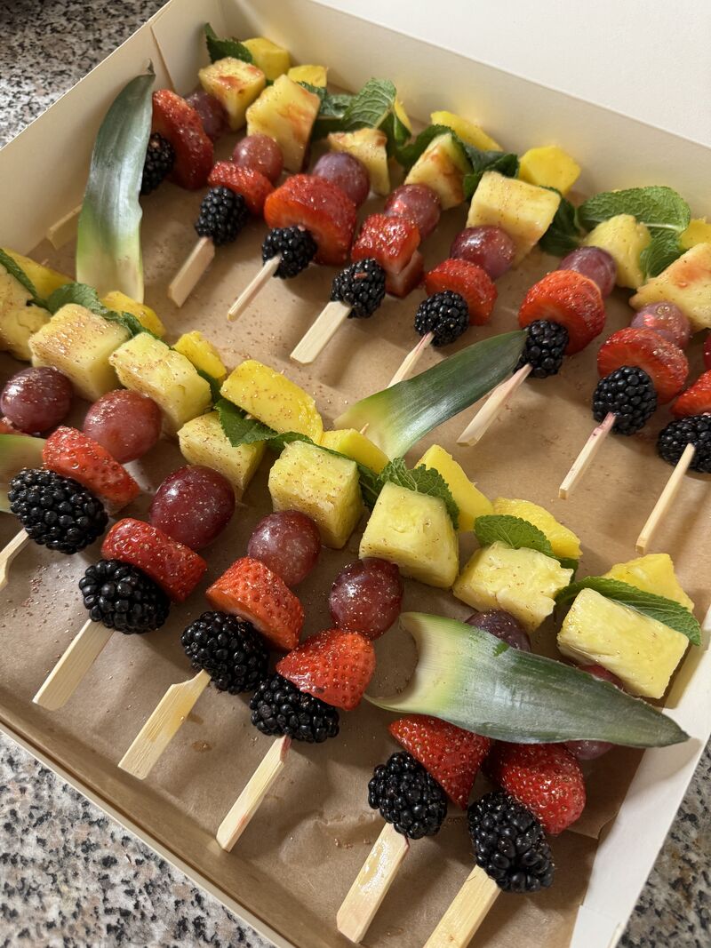 Brochettes de fruits 
