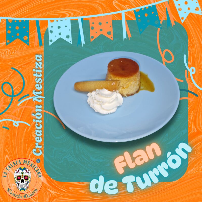 Flan de Turrón