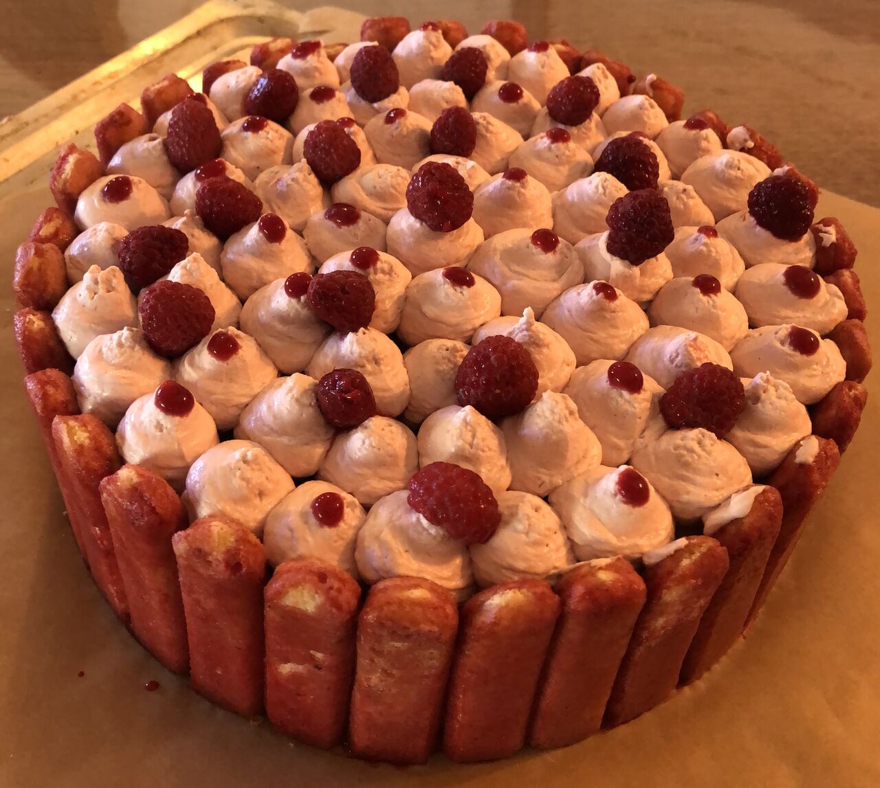 Charlotte aux framboises