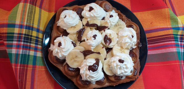 Bubble waffle sucré