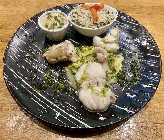 Médaillon de lotte sauce forestière 