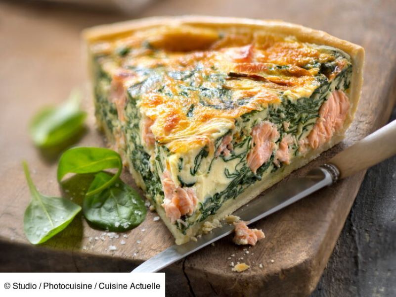 Quiche Epinard Saumon 4.50€