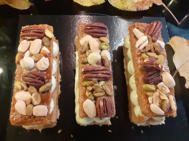 Millefeuille vanille Bourbon de Madagascar et fruits secs
4€