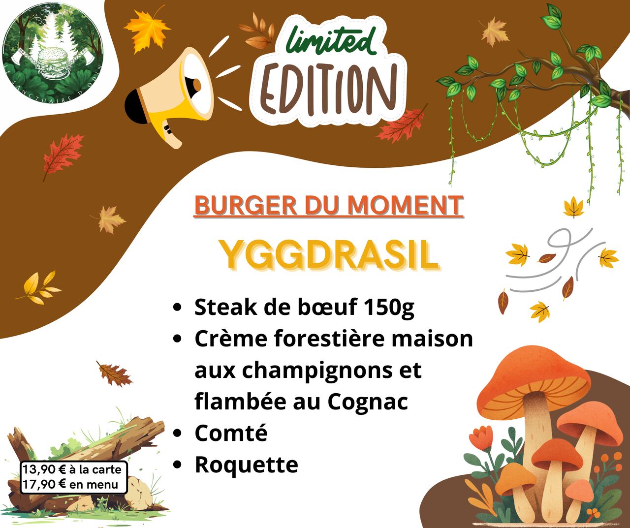 Burger du moment - YGGDRASIL BOEUF ✨