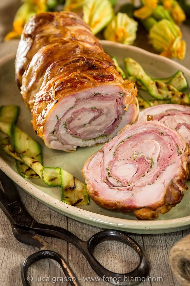 Fleischbrotchen mit Gemüse 