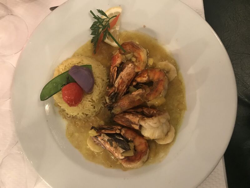 Gambas flambé à l'armagnac