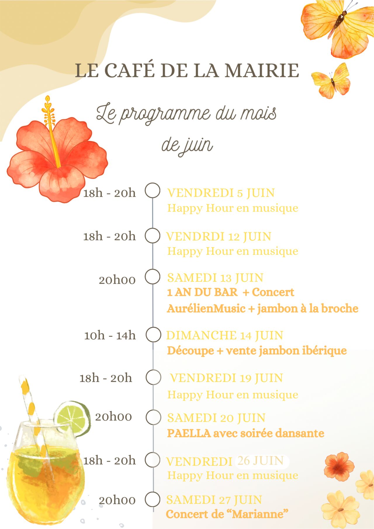 PROGRAMME DU MOIS DE JUIN