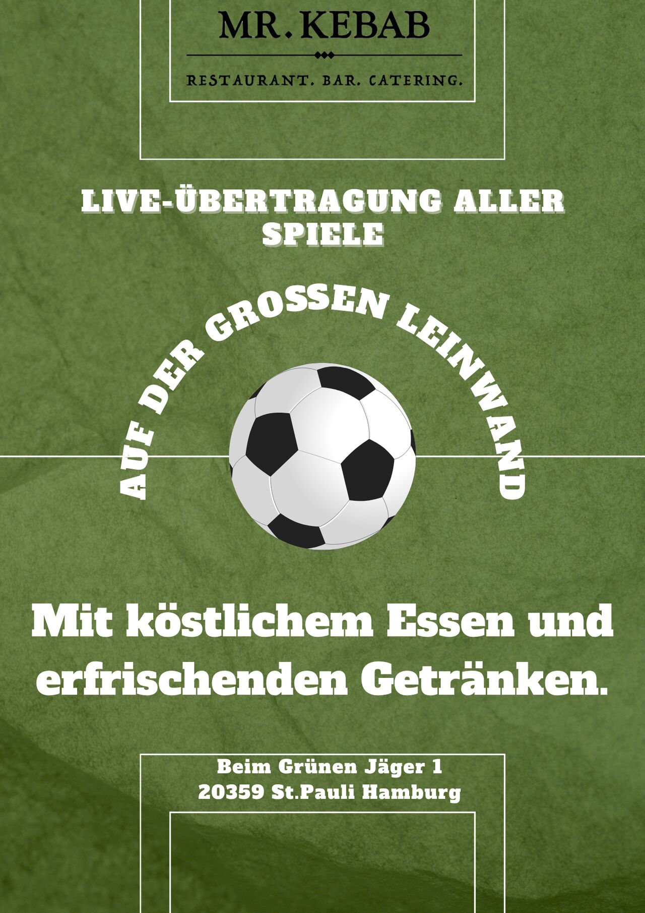 ⚽️ LIVE bei uns: Fußball-Spiele auf großer Leinwand!