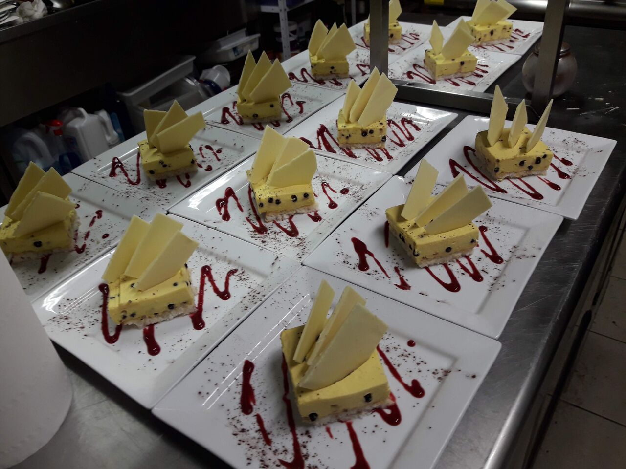 Buche mangue chocolat blanc à ma façon