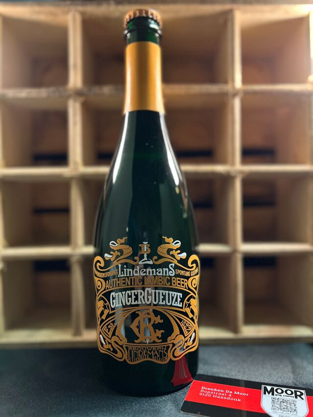 Lindemans authentic lambic beer GingerGueuze 75cl