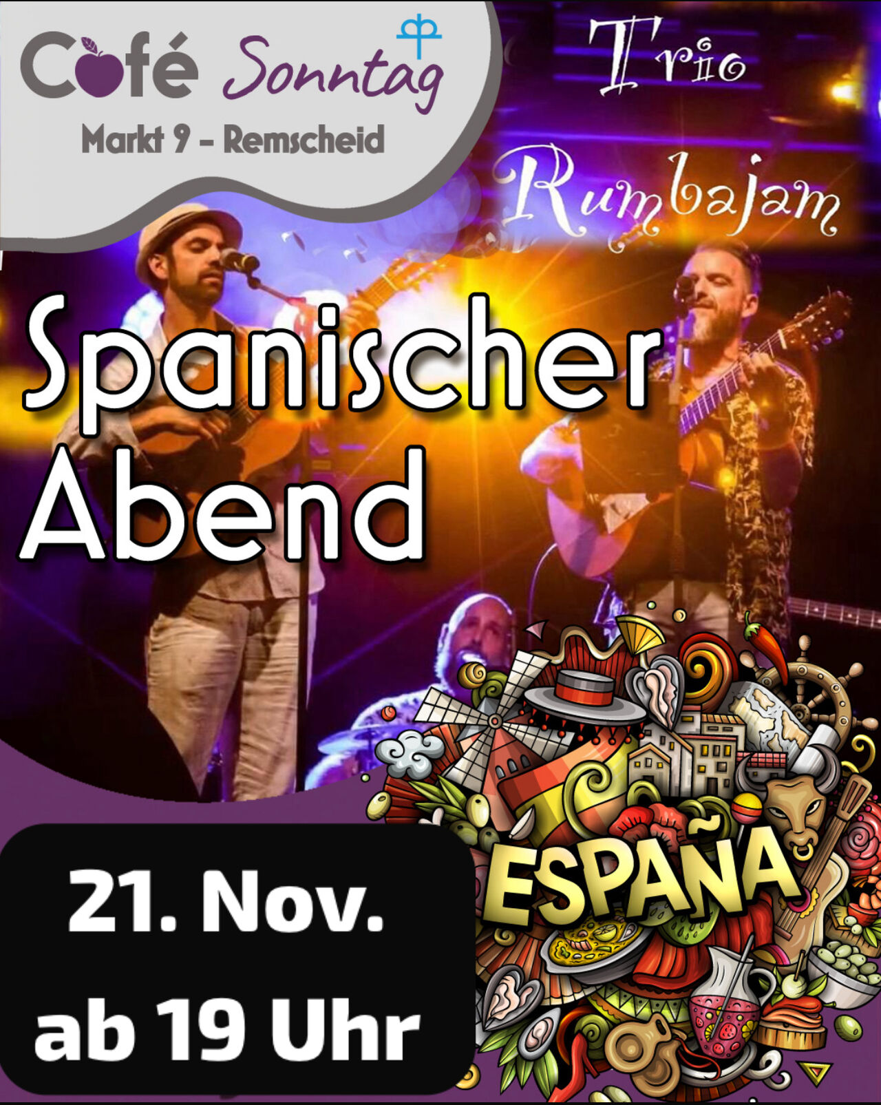 21.11. Trio Rumbajam ❤️‍🔥🎵♥️ spanischer Abend !