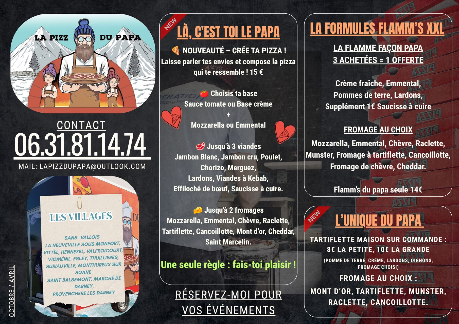 CARTE HIVER DU PAPA