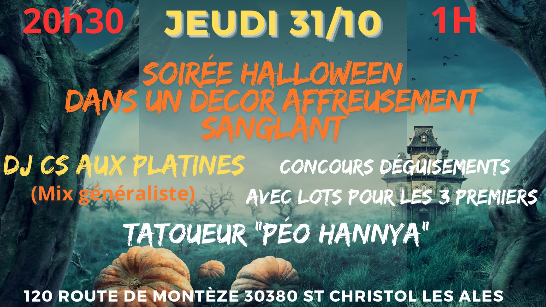 Soirée Halloween 🎃 31/10