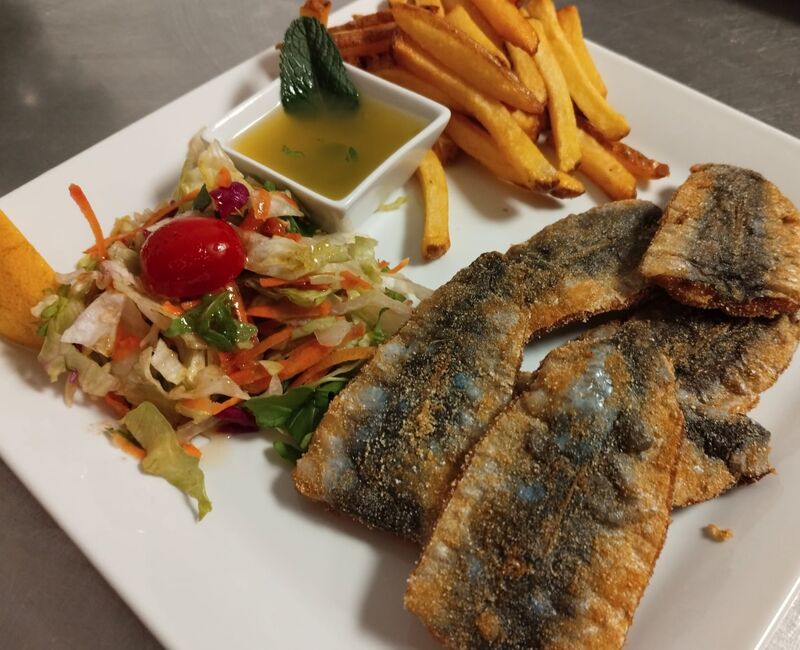 Sardines panné à la farine de mais