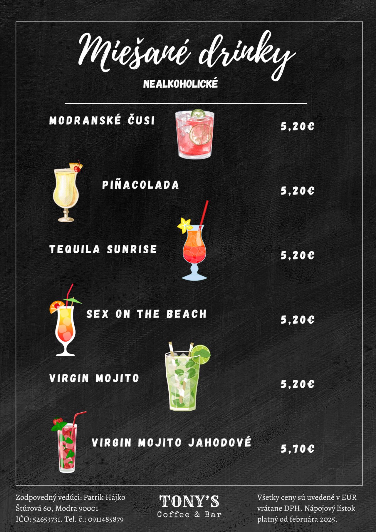 Nealkoholické miešané drinky