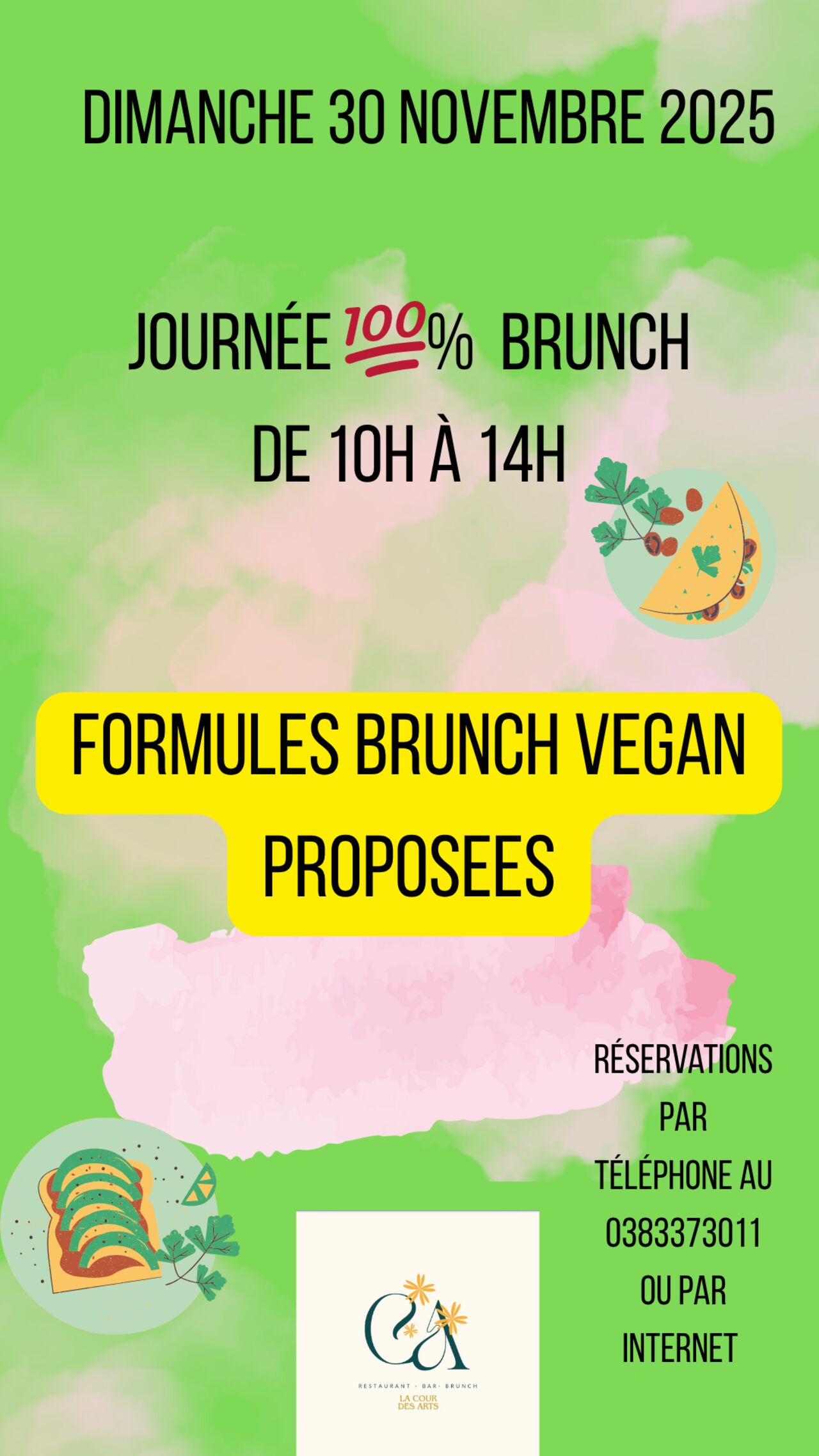 Dimanche 100% Brunch : Brunch VEGAN