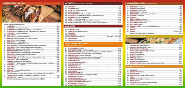 Speisekarte 2