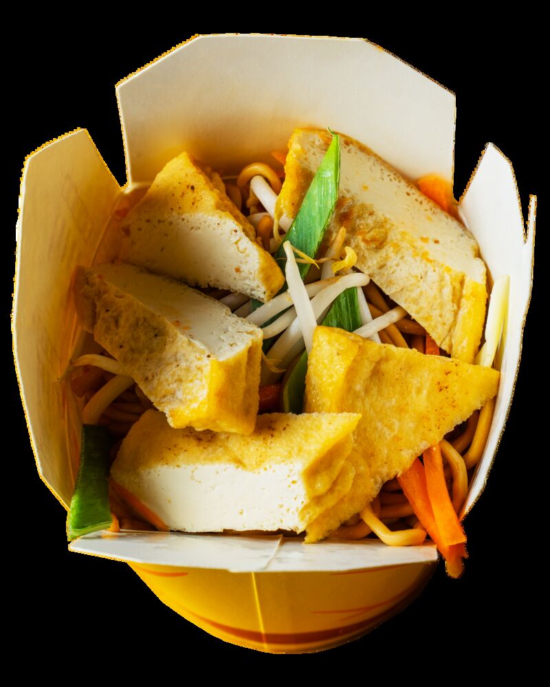 Nudelbox mit Tofu 