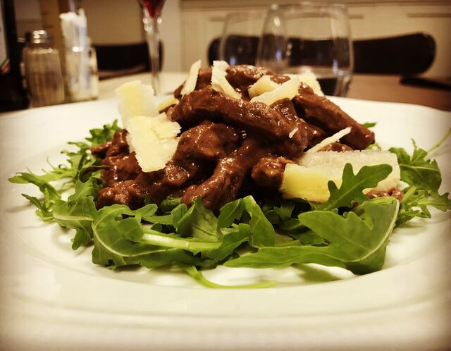 Straccetti di manzo al aceto balsamico 