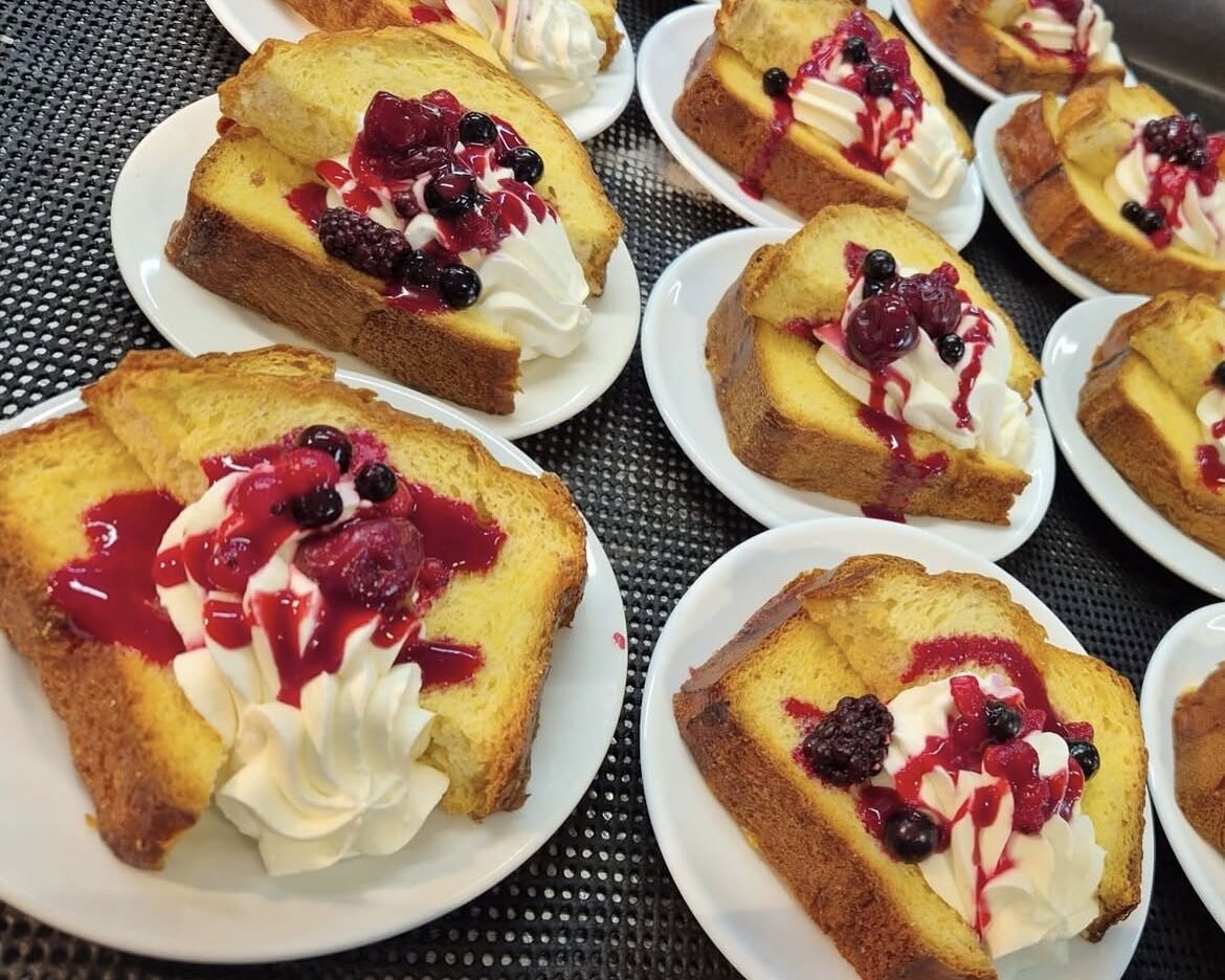 Brioche perdue aux fruits rouges