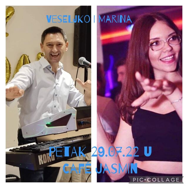 Marina i Veseljko
Petak 29 Juli 22 u
Café Jasmin 