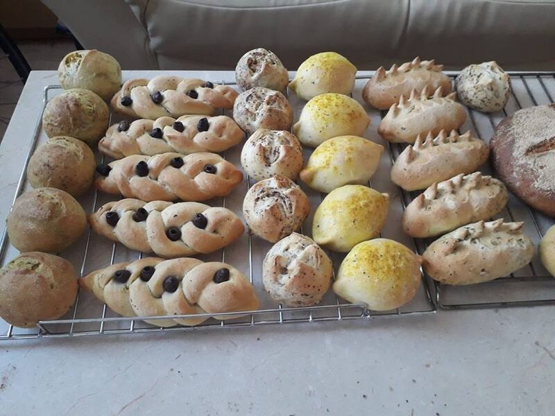 Pains serviette (olives, cumin, herbes) !!