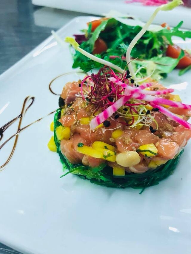Tartare de saumon asiatique
