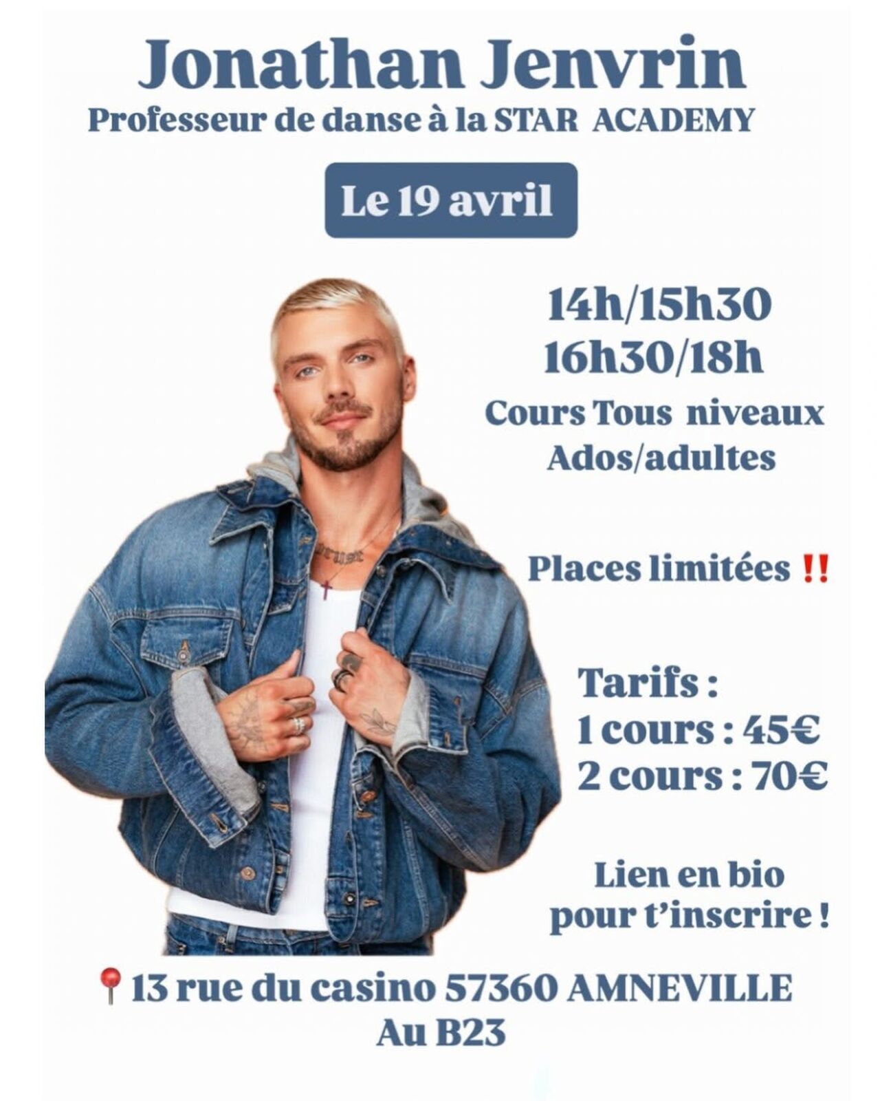 Cours de Danse Jonathan Jenvrin