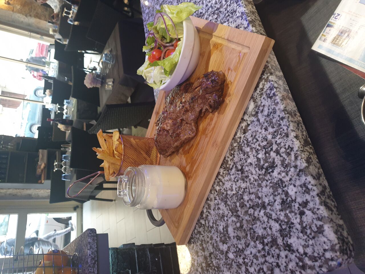 Entrecôte sauce gorgonzola