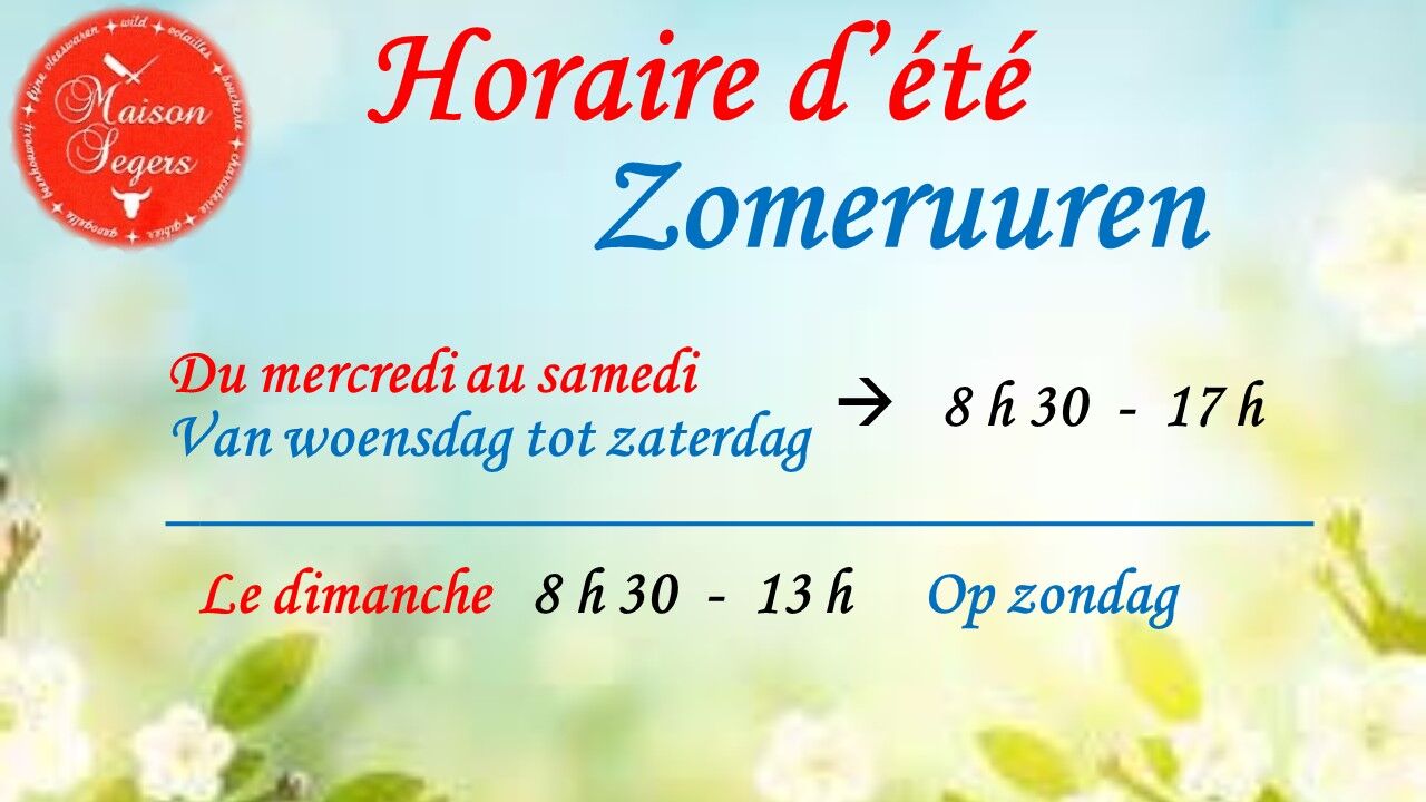 Heures d'ouverture