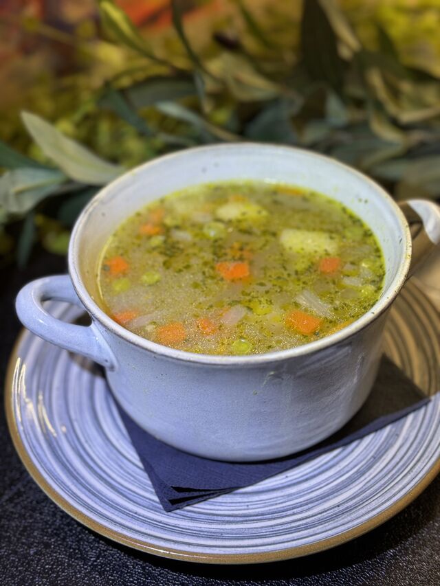 Kalbsragoutsuppe