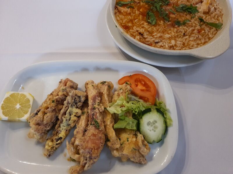 FILETES DE POLVO C/ARROZ DO MESMO