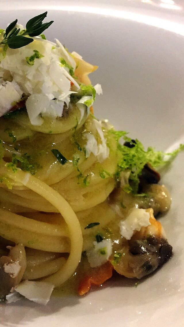 Spaghettoni di Gragnano, frutti di ,are 