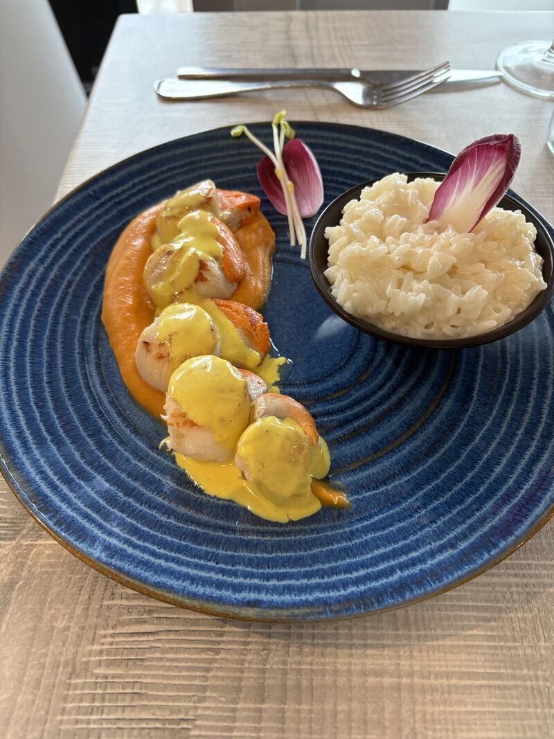 Les noix de St Jacques beurre safrané