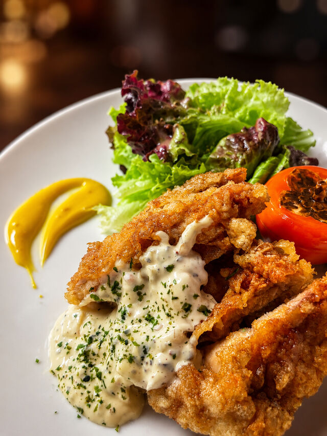 Chicken « Nanban », sauce tartare à la mangue