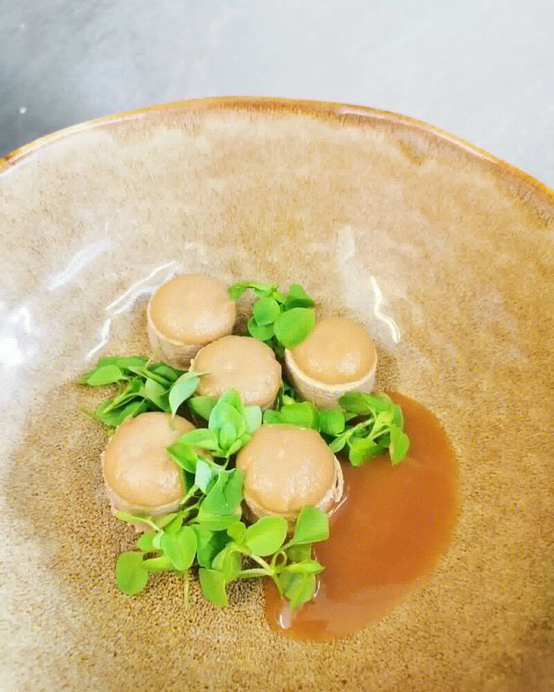 Royale de foie de volaille et mouron des oiseaux