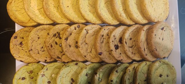 Cookie moelleux aux différents goûts