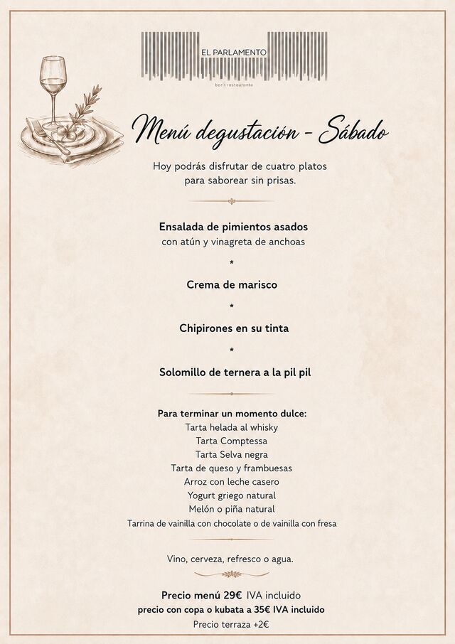 Menú Fin de semana 16.05.26