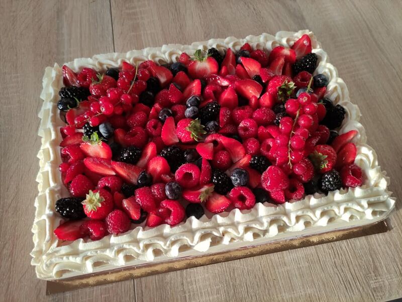 Entremet fruits rouges