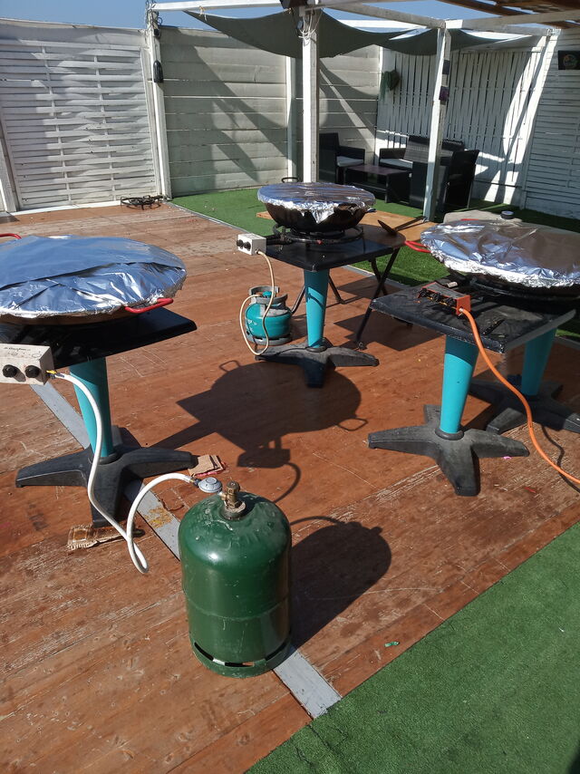 Mise en place paella 300 personnes