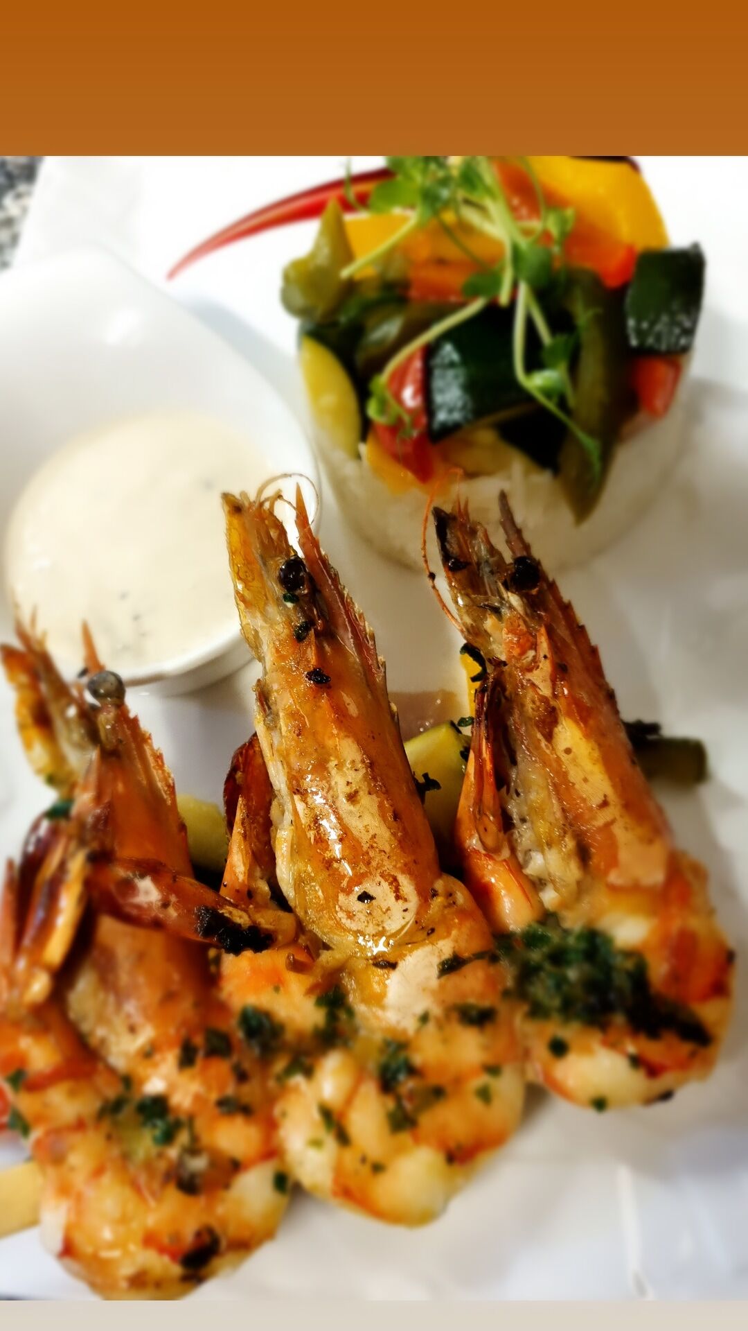 Gambas flambées
